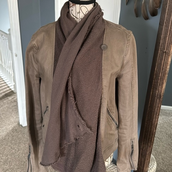 Free People Jackets & Blazers - Free people moto wrap jacket brown